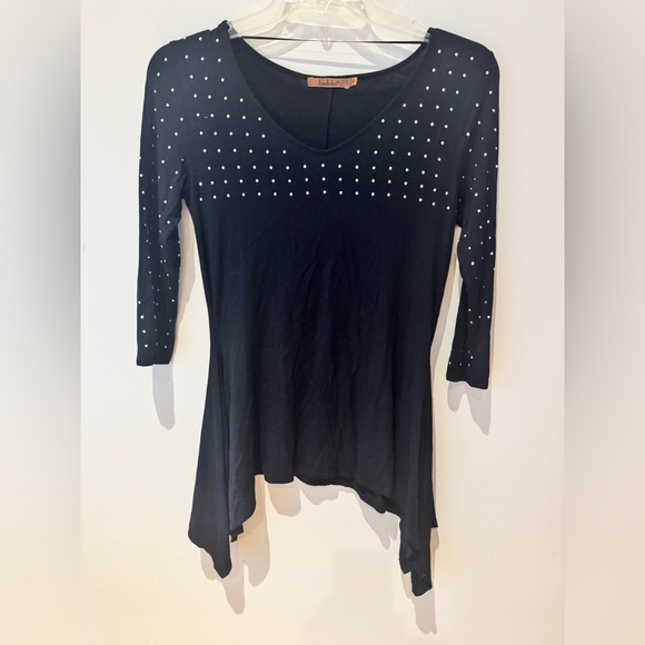 Belldini Black Studded Tunic Top - Picture 1 of 3